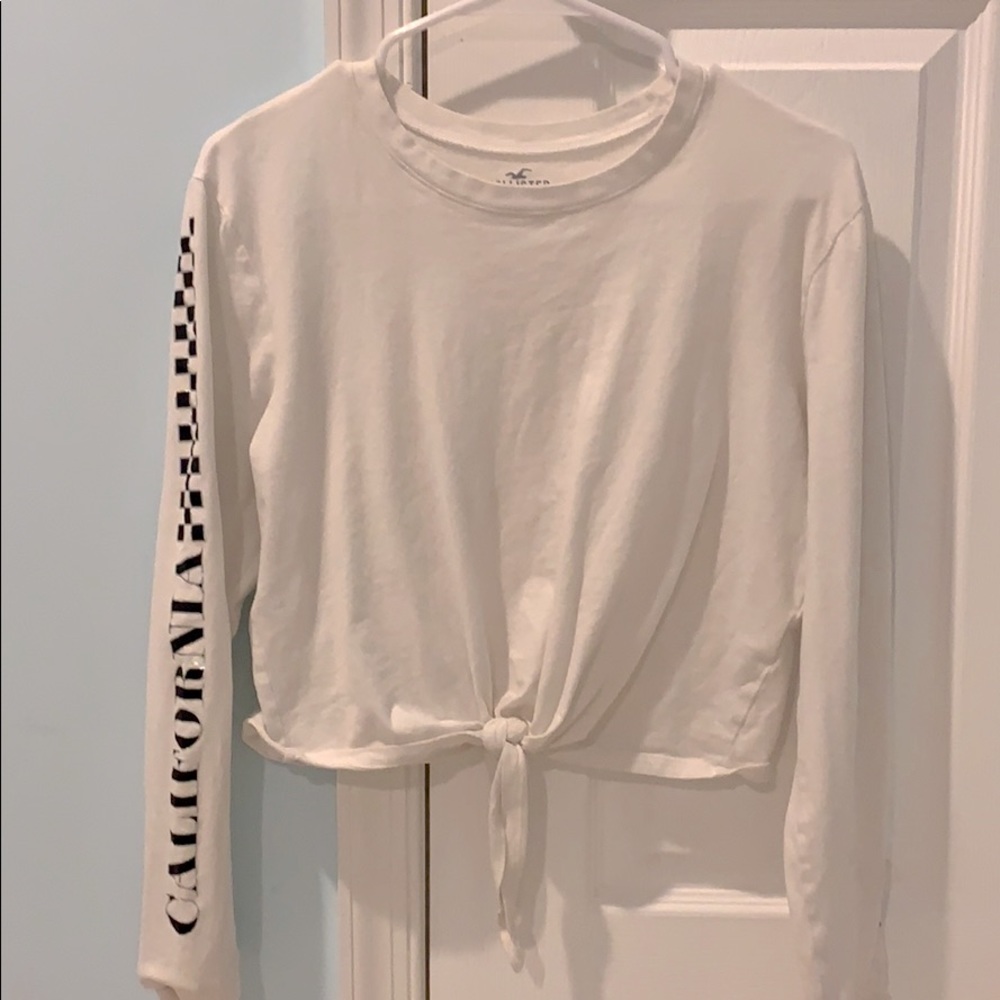 White hollister top